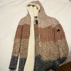 Sherpa lined sweater